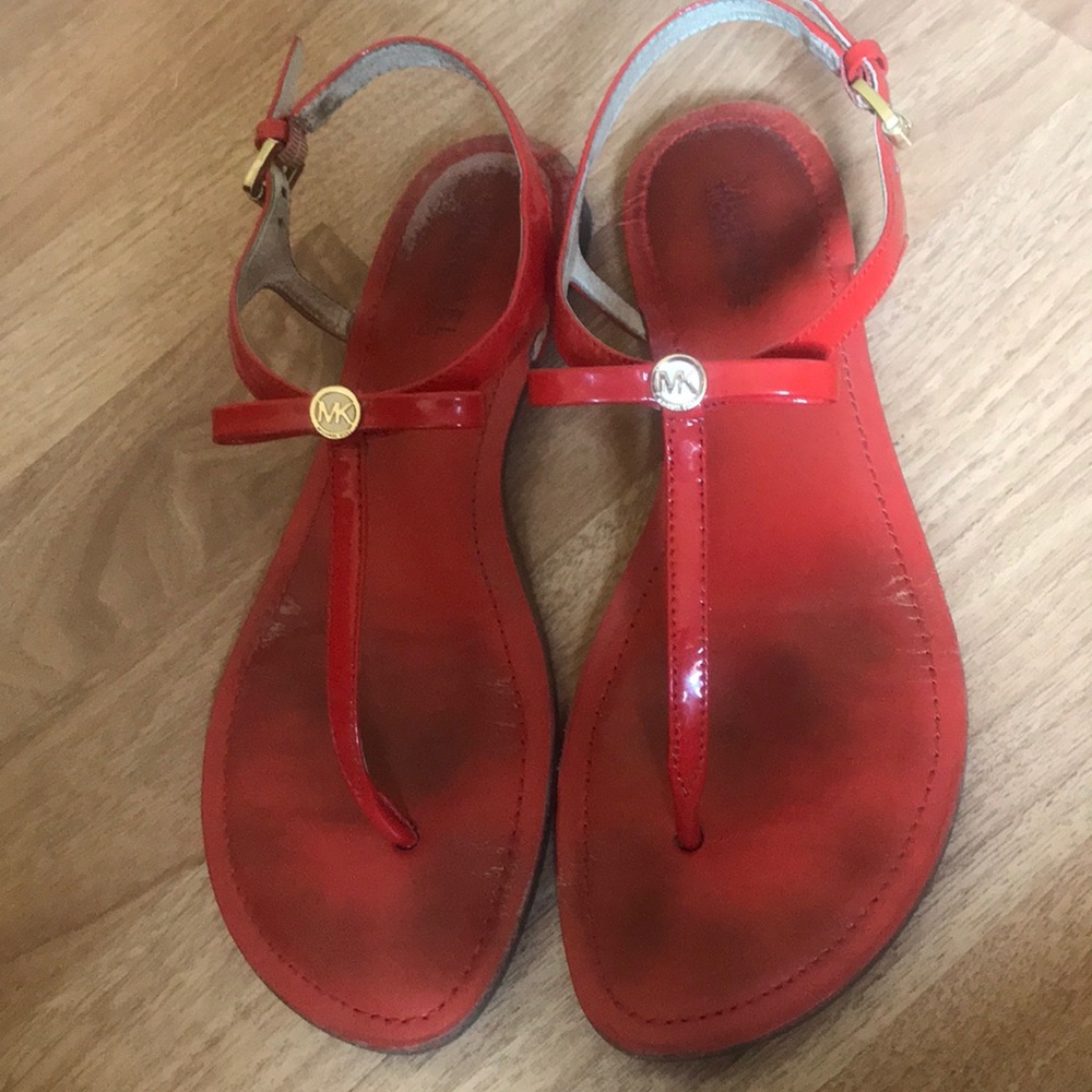 Michael Kors bow sandals in Paprika Sz. 9